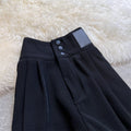 Retro Drape Plain Modern Japanese Harem Pants - Large