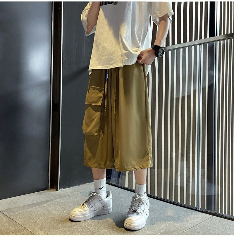 Oversized Casual Japanese Shorts - XL