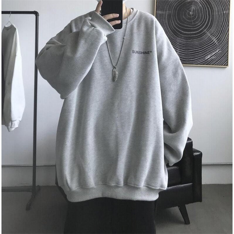 Statement Minimalist Japanese Sweatshirt - XL