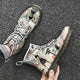Vibrant Dragon Printed Japanese Modern Shoes - 38