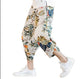 Floret Art Design Printed Japanese Pants - Medium