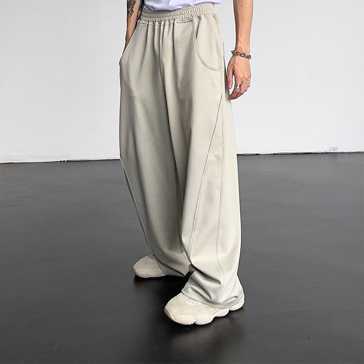 Retro Streetwear High Waist Japanese Pants - Medium