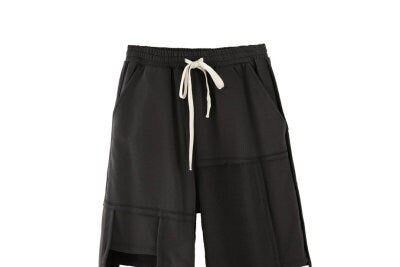 Asymmetrical Plain Design Japanese Shorts - Medium