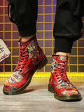 Vibrant Dragon Printed Japanese Modern Shoes - 37