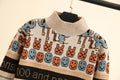 Doodle Knit Printed Japanese Sweater - 2XL