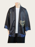 Elegance Crane Crest Kimono Cardigan - XL