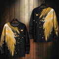 Angel Wings Pattern Printed Japanese Sweater - Medium
