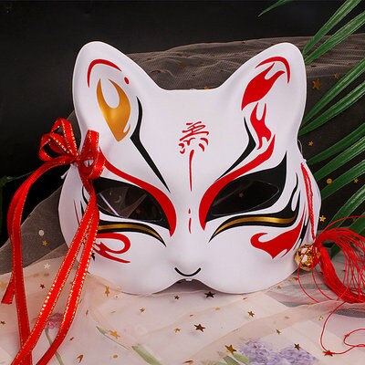 Ghost Charm Cosplay Japanese Mask - #6