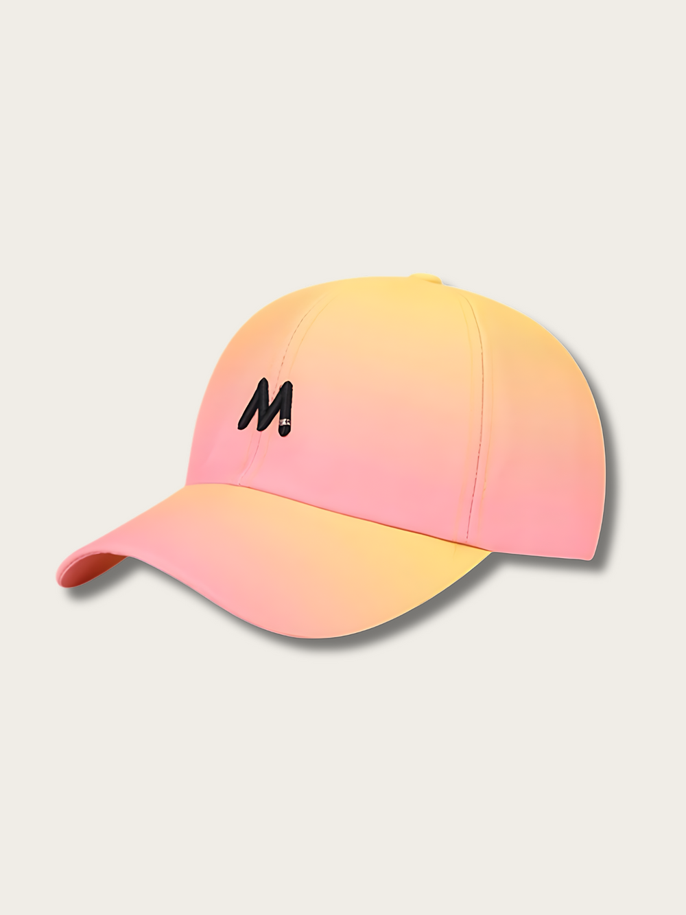 Gradient Letter Design Japanese Cap - #0000ff:Blue