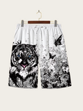 Tiger's Gaze Graphic Shorts - Medium