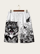 Tiger's Gaze Graphic Shorts - Medium