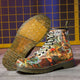 Vibrant Dragon Printed Japanese Modern Shoes - 38