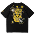 Anime Panda Print Japanese T Shirt - Large
