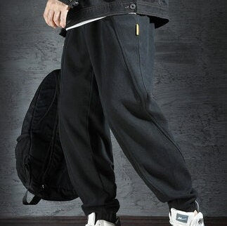 Plain Casual Japanese Pants - Small