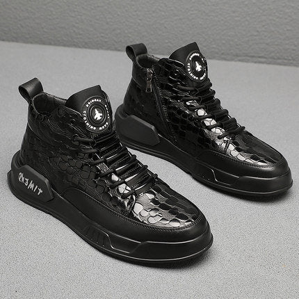 Black Plain Sport Casual Japanese Shoes - 40