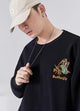 Aesthetic Butterfly Embroidered Japanese Style Sweater - XL