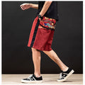 Red Geo Color Japanese Shorts - 3XL