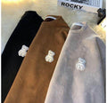 Small Bear Printed Japanese Sweatshirt - XL