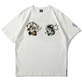 Anime Panda Print Japanese T Shirt - XL
