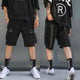 Cool Multi Pocket Simple Japanese Shorts - Medium