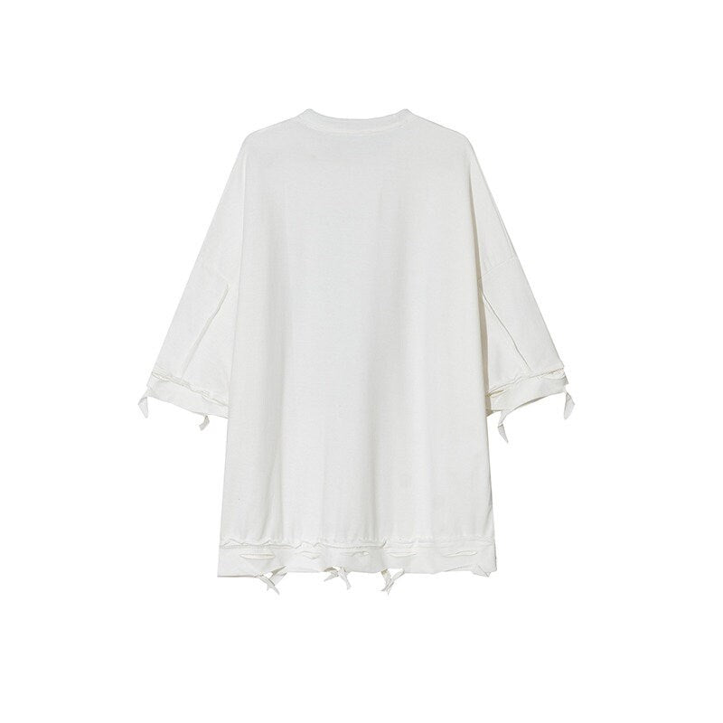 Casual Statement Printed Japanese T Shirt - XL