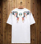 Fire Dragon Embroidered Japanese T Shirt - Large