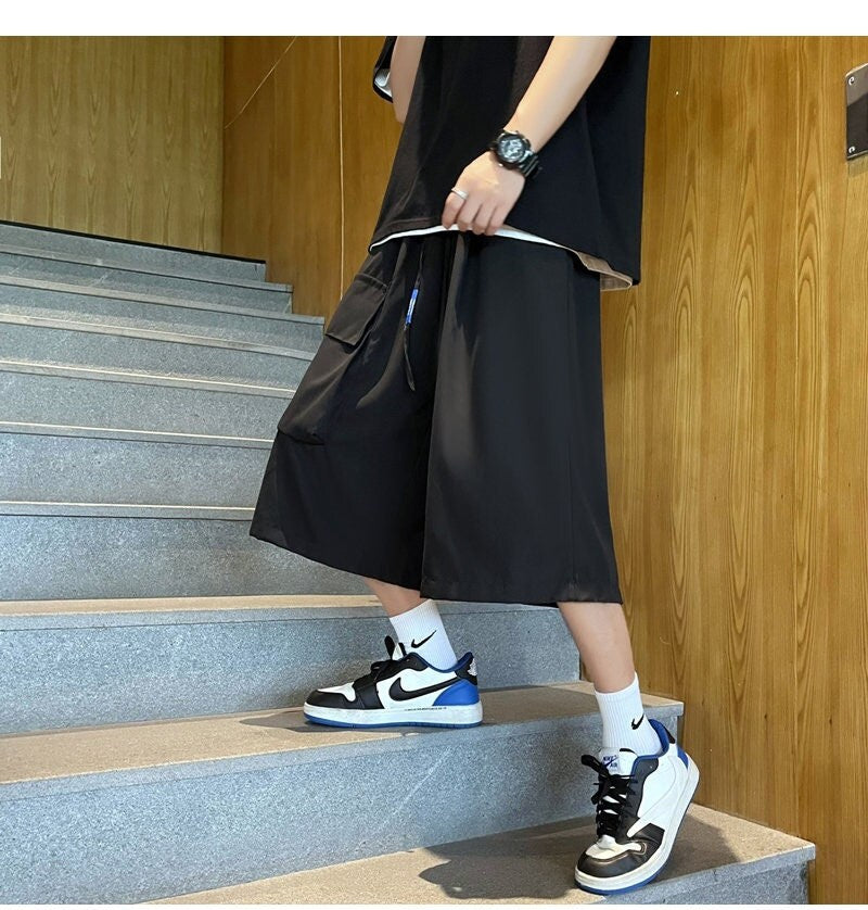 Oversized Casual Japanese Shorts - XL