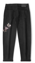 Denim Plum Blossom Japanese Pants - 38