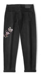 Denim Plum Blossom Japanese Pants - 38