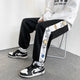 Printed Retro Drawstring Japanese Pants - Medium