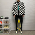 Spring and Summer Drape Stripe Japanese Pants - XL