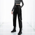 High Waist Streetwear Cargo Japanese Pants - Medium