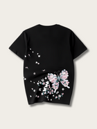 Ethereal Blossom Butterfly Japanese T-shirt - Medium
