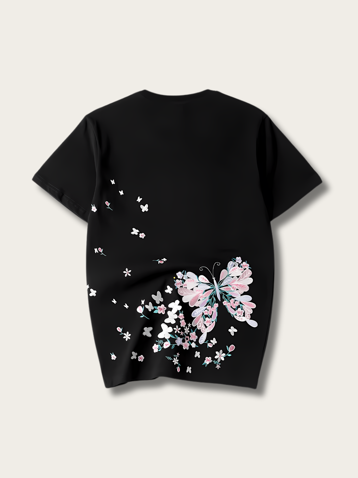 Ethereal Blossom Butterfly Japanese T-shirt - Medium