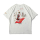 Anime Geisha Printed Japanese T Shirt - Large