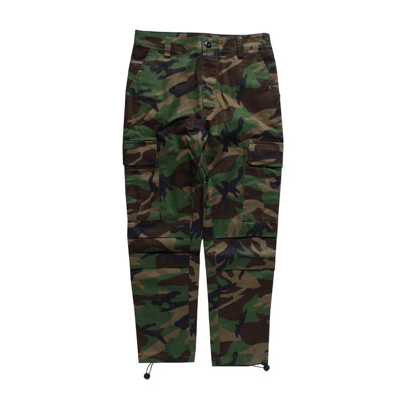 Camouflage Design Multi Pocket Japanese Pants - Small