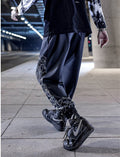 Mythical Dragon Printed Japanese Harem Pants - XL