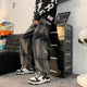 Wide Leg Fancy Tie Dye Japanese Pants - XL