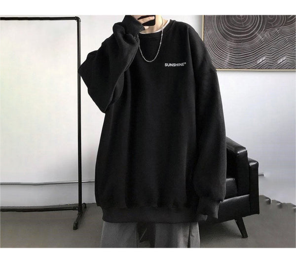 Statement Minimalist Japanese Sweatshirt - Medium