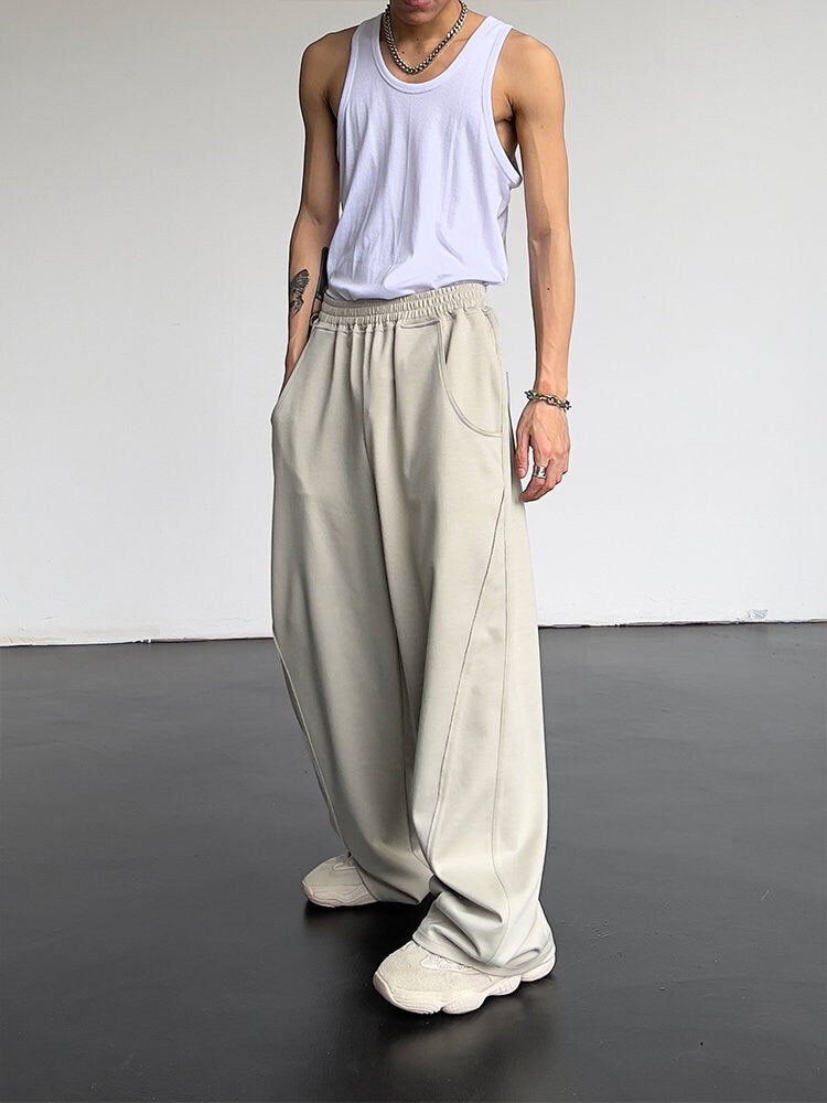 Retro Streetwear High Waist Japanese Pants - Small