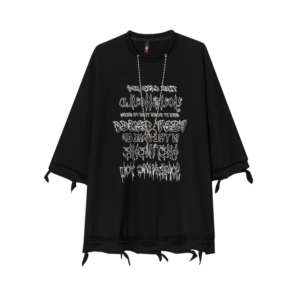 Casual Statement Printed Japanese T Shirt - 2XL