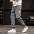 Abstract Casual Corduroy Japanese Pants - Large