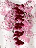 Sakura Blossom Splatter Hoodie - Large