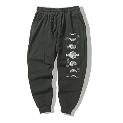 Printed Moon Harem Japanese Pants - Medium