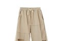 Asymmetrical Plain Design Japanese Shorts - XL
