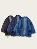 Azure Serenity Kimono Cardigan - L