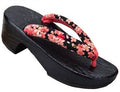 Wooden Floral Strap Japanese Sandals - Small