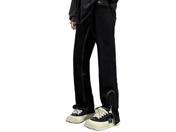 Ruffian Zipper Jeans Japanese Pants - Medium