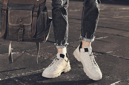 Plain Casual Retro Japanese Streetwear Shoes - 38 EU