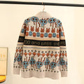 Doodle Knit Printed Japanese Sweater - XL